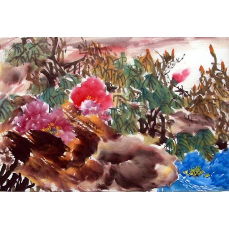Chinese Peony Painting - CNAG011559