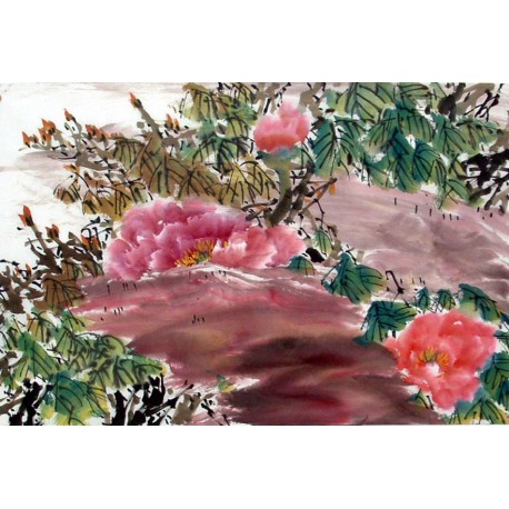 Chinese Peony Painting - CNAG011560