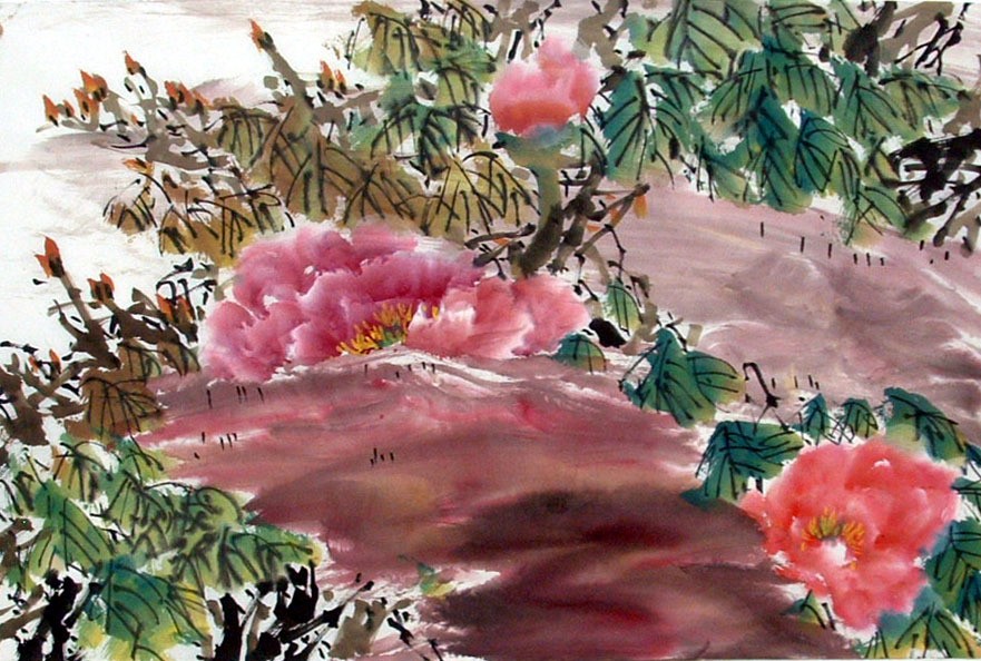 Chinese Peony Painting - CNAG011560