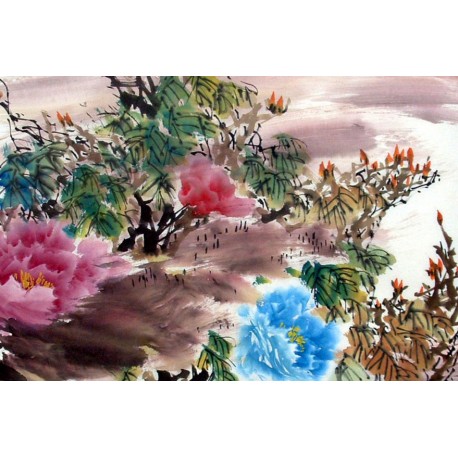 Chinese Peony Painting - CNAG011562
