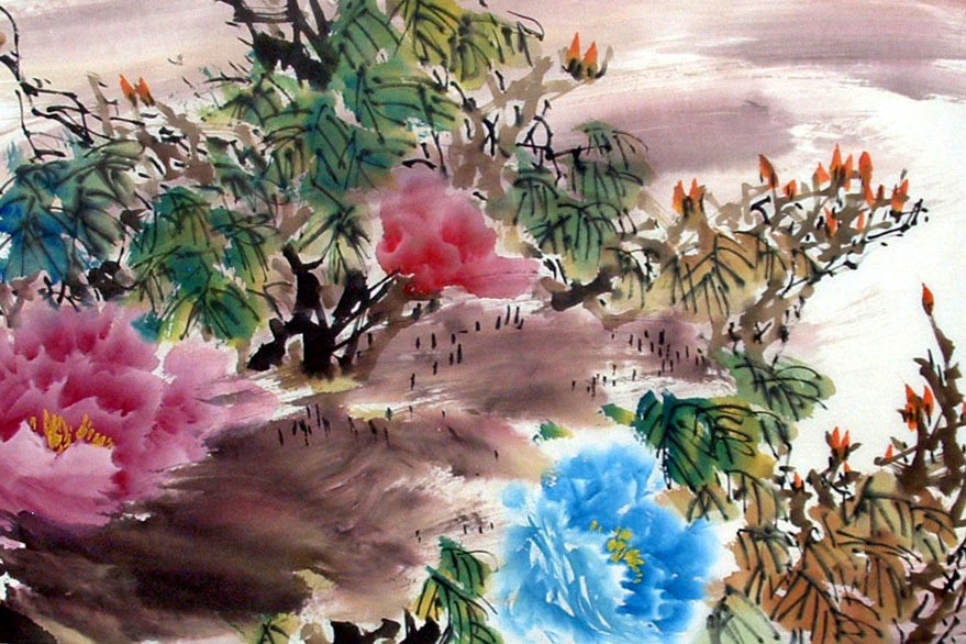 Chinese Peony Painting - CNAG011562