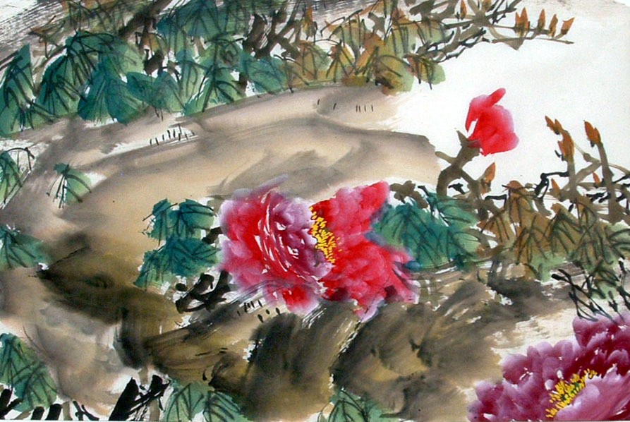 Chinese Peony Painting - CNAG011564