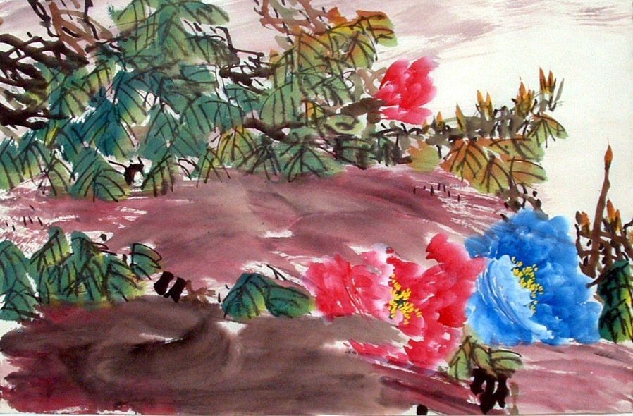 Chinese Peony Painting - CNAG011568