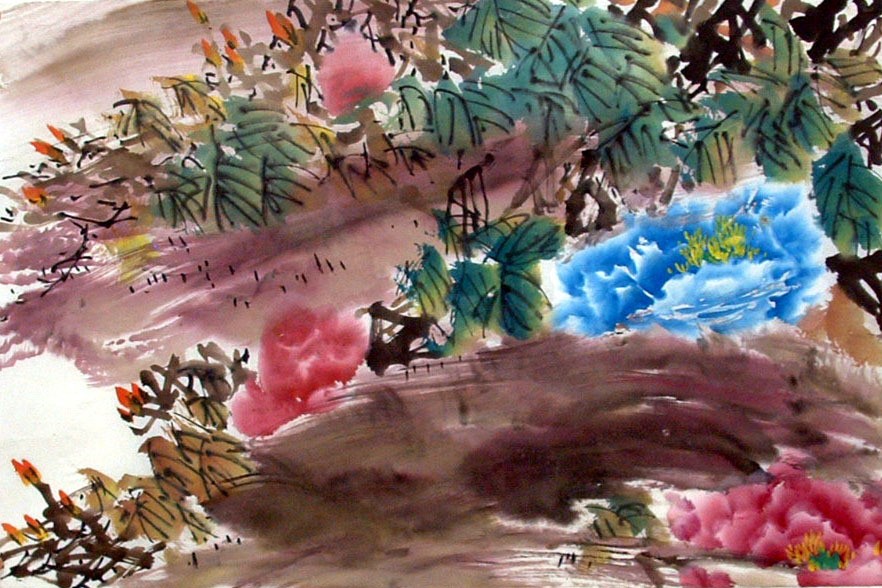 Chinese Peony Painting - CNAG011571