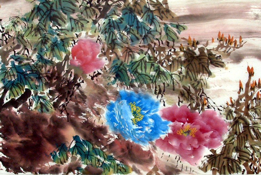 Chinese Peony Painting - CNAG011572