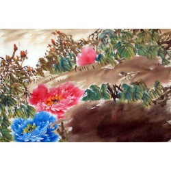 Chinese Peony Painting - CNAG011573