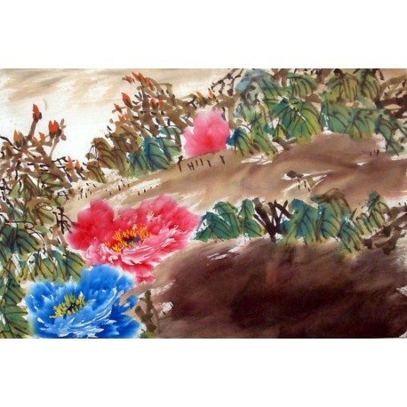 Chinese Peony Painting - CNAG011573