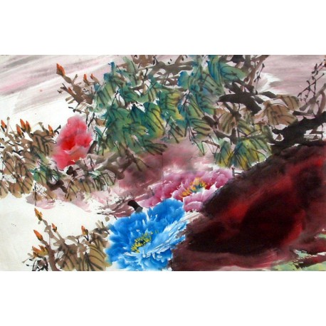 Chinese Peony Painting - CNAG011574