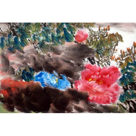 Chinese Peony Painting - CNAG011575