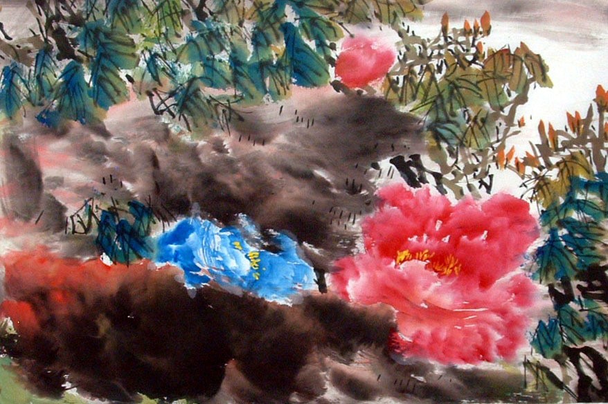 Chinese Peony Painting - CNAG011575