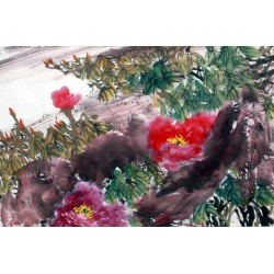 Chinese Peony Painting - CNAG011577