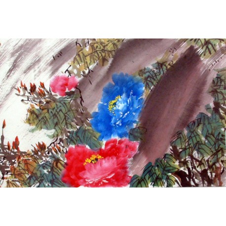 Chinese Peony Painting - CNAG011578