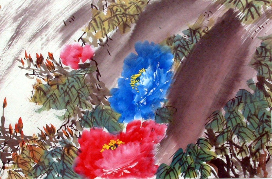 Chinese Peony Painting - CNAG011578