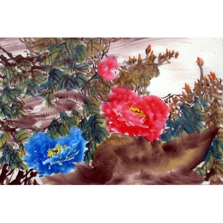 Chinese Peony Painting - CNAG011579