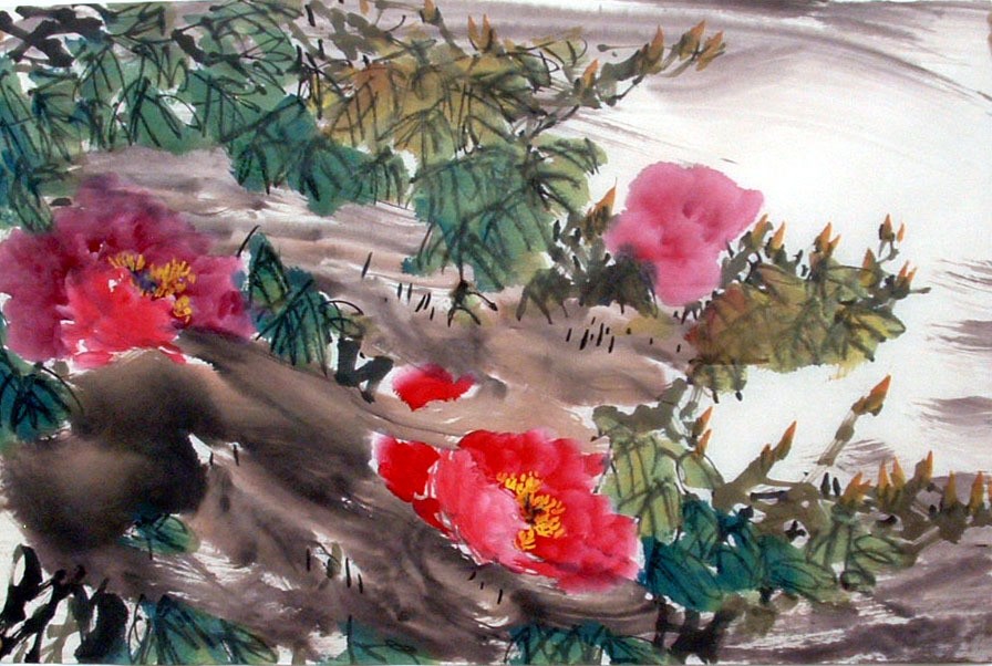 Chinese Peony Painting - CNAG011580