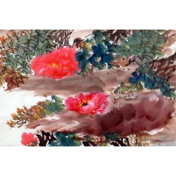 Chinese Peony Painting - CNAG011582