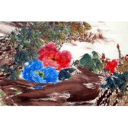 Chinese Peony Painting - CNAG011586