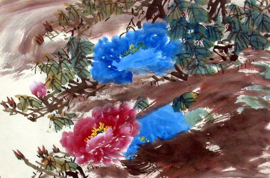 Chinese Peony Painting - CNAG011588