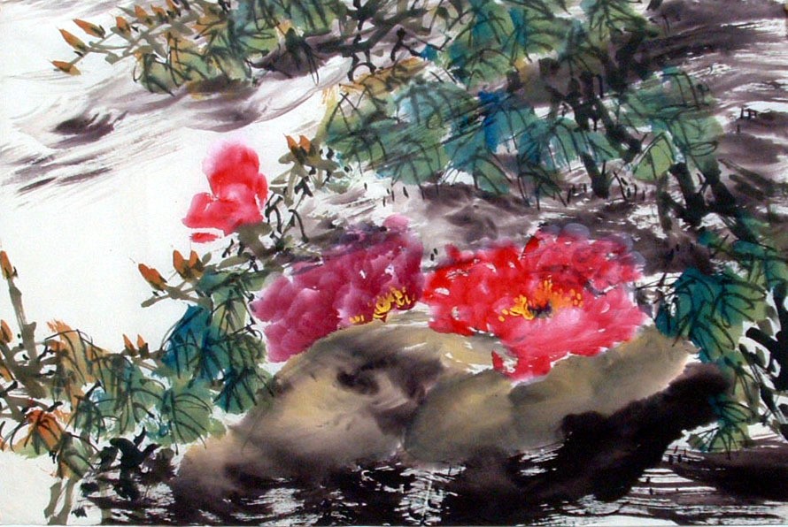 Chinese Peony Painting - CNAG011590