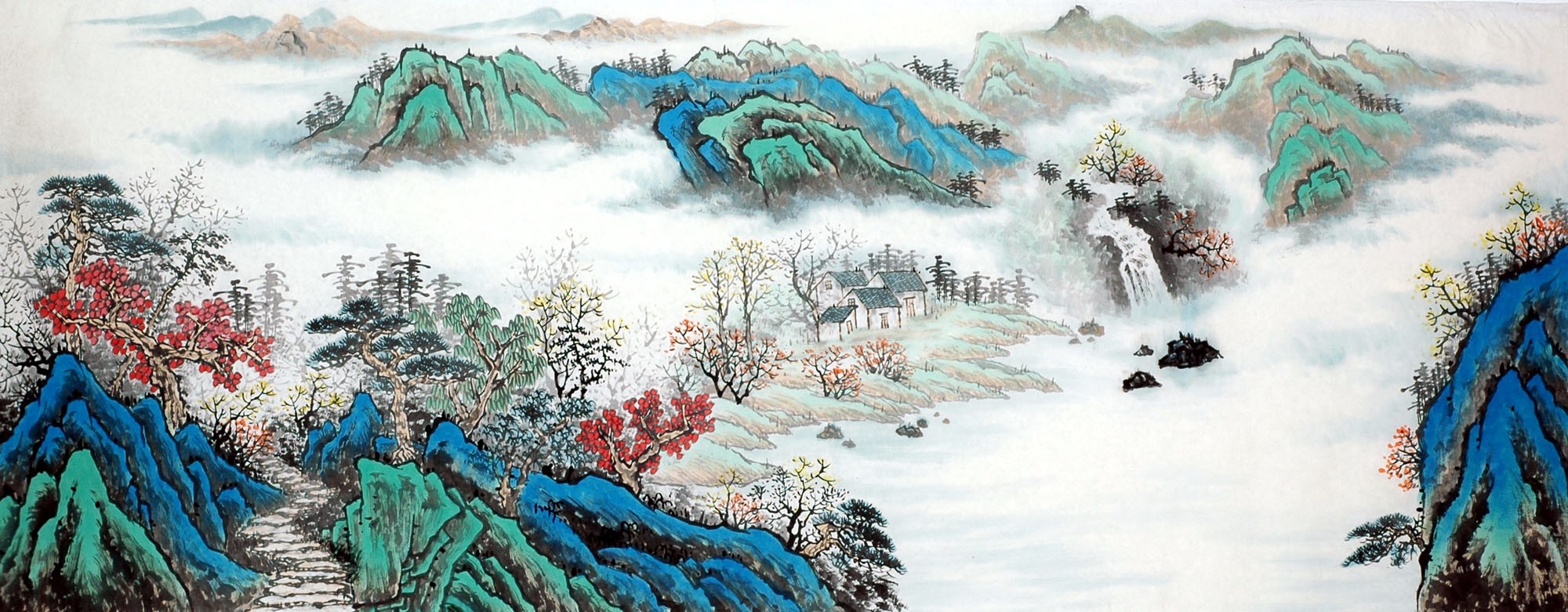 Chinese Landscape Painting - CNAG011593