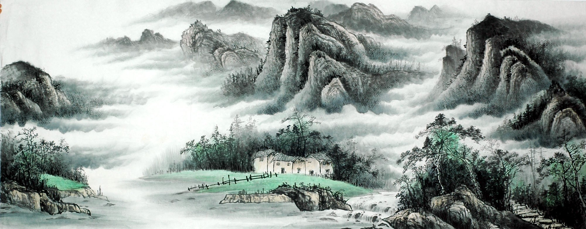 Chinese Landscape Painting - CNAG011595