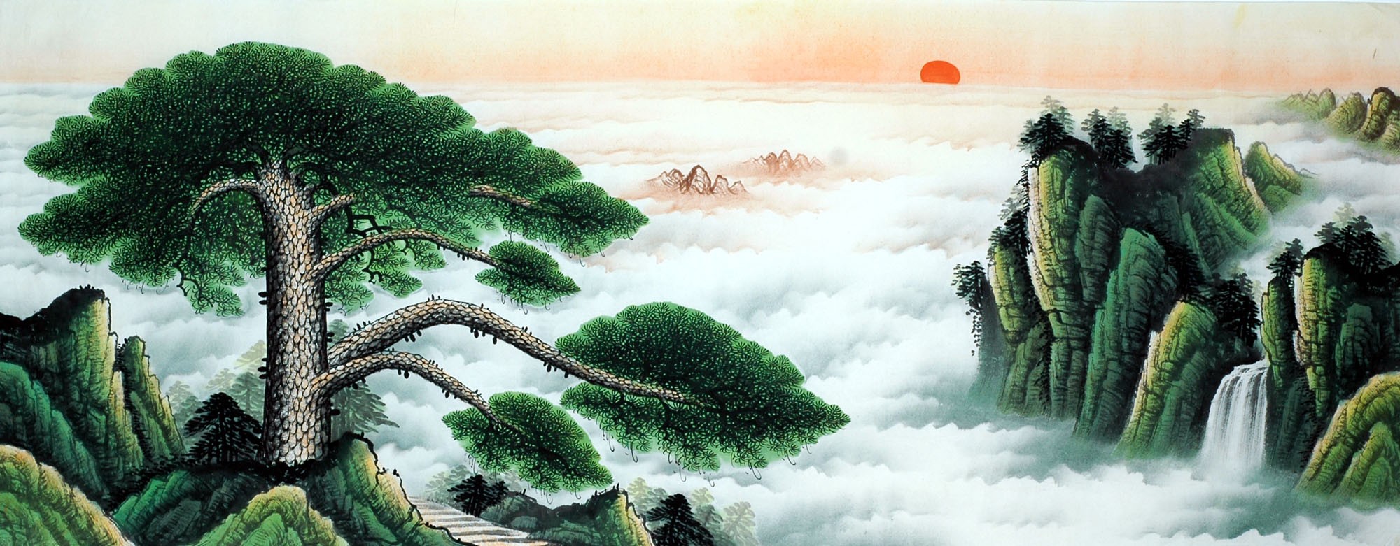 Chinese Landscape Painting - CNAG011596