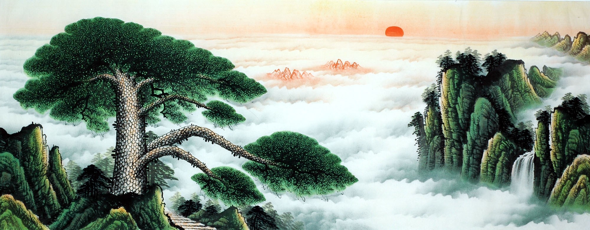 Chinese Landscape Painting - CNAG011597