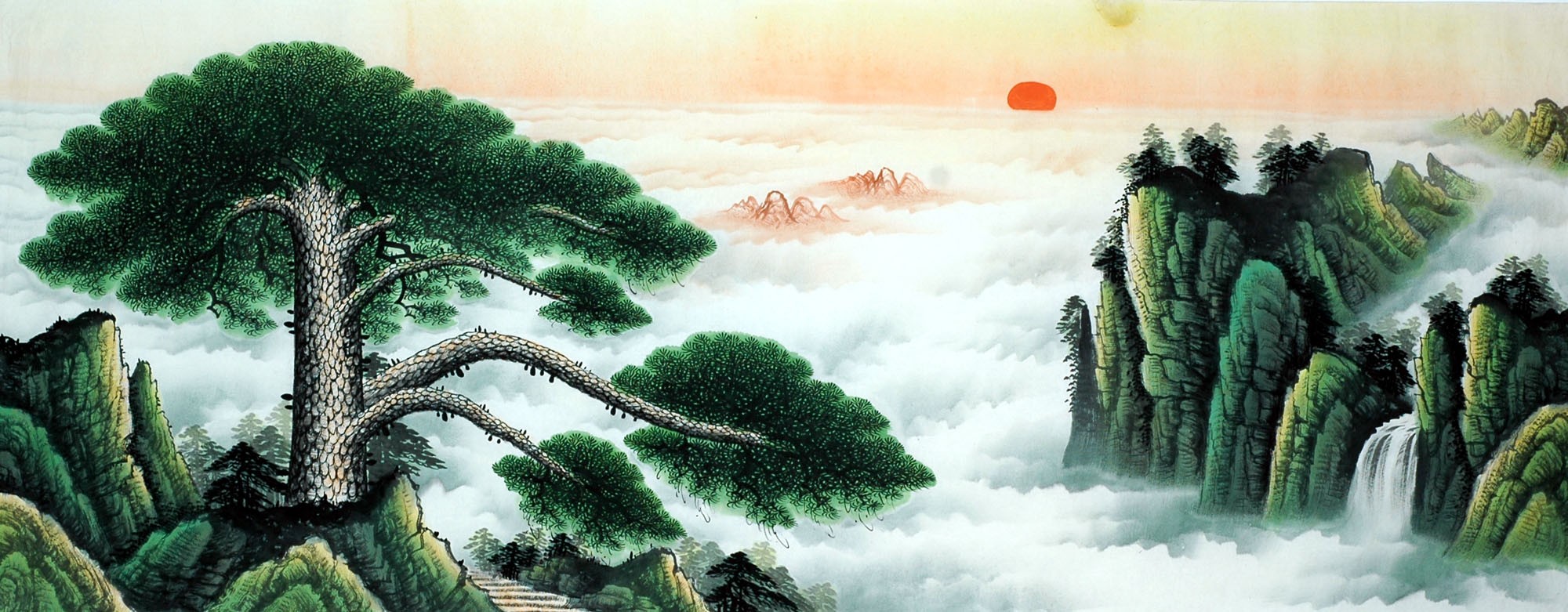 Chinese Landscape Painting - CNAG011598