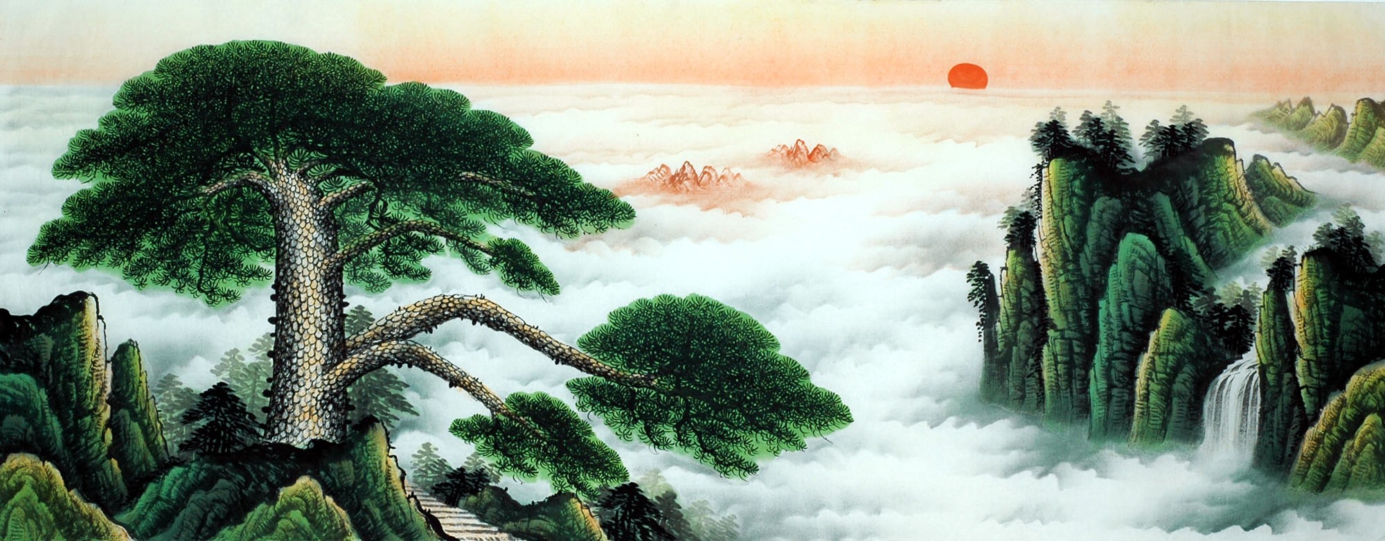 Chinese Landscape Painting - CNAG011599