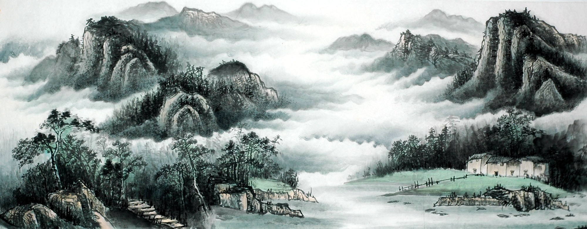 Chinese Landscape Painting - CNAG011601