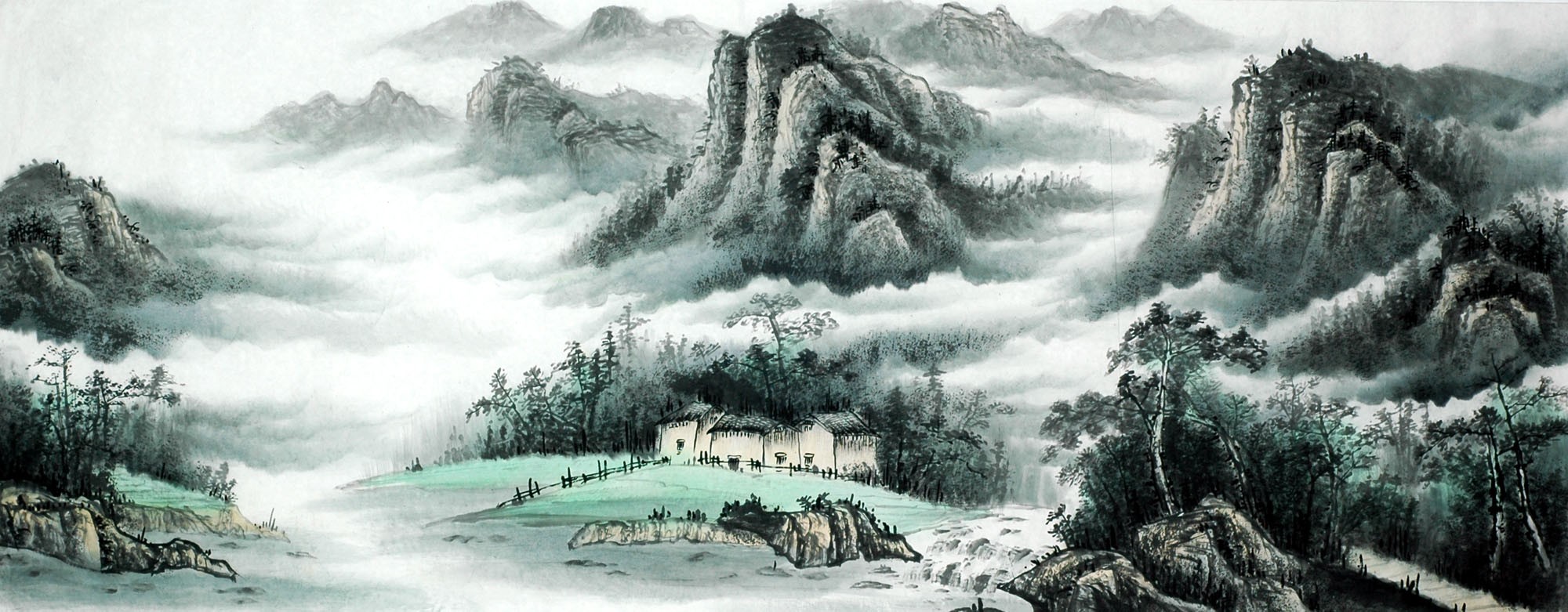 Chinese Landscape Painting - CNAG011602