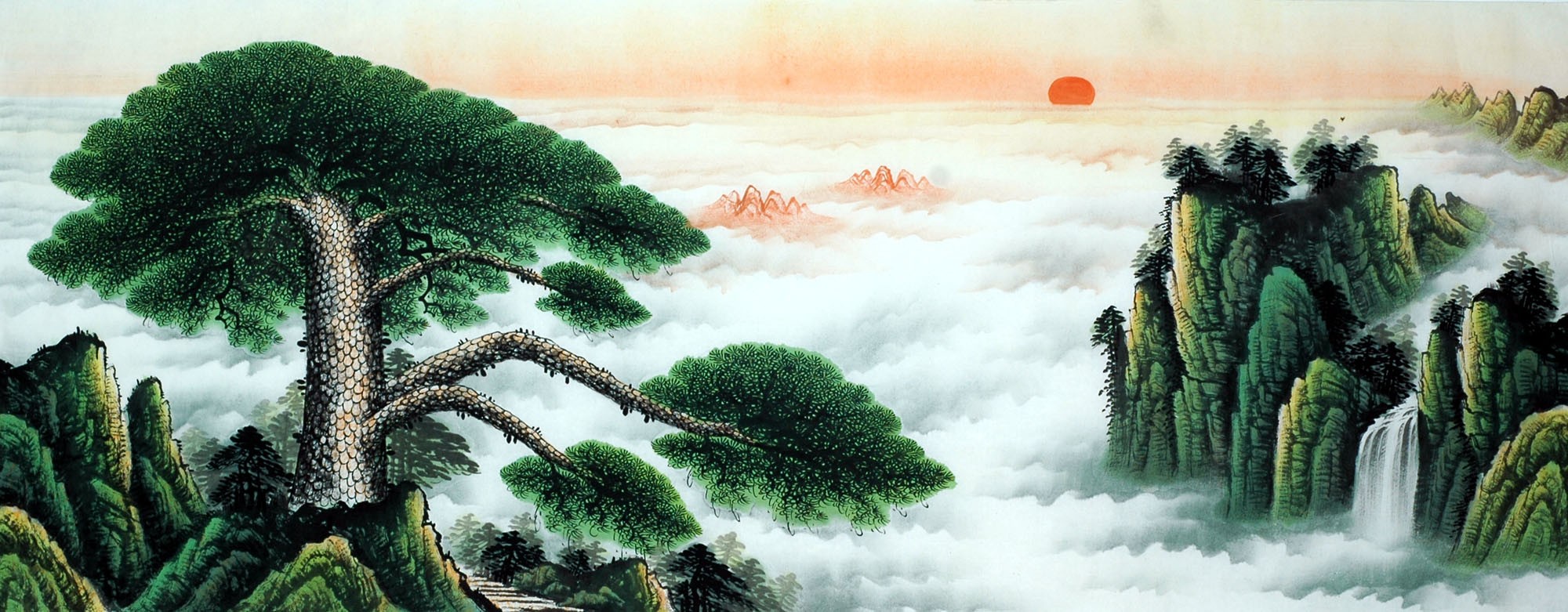 Chinese Landscape Painting - CNAG011606