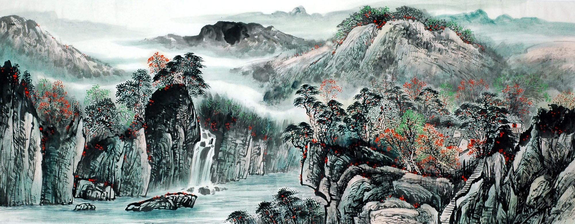 Chinese Landscape Painting - CNAG011609