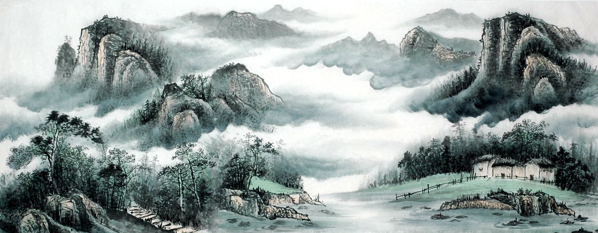 Chinese Landscape Painting - CNAG011613