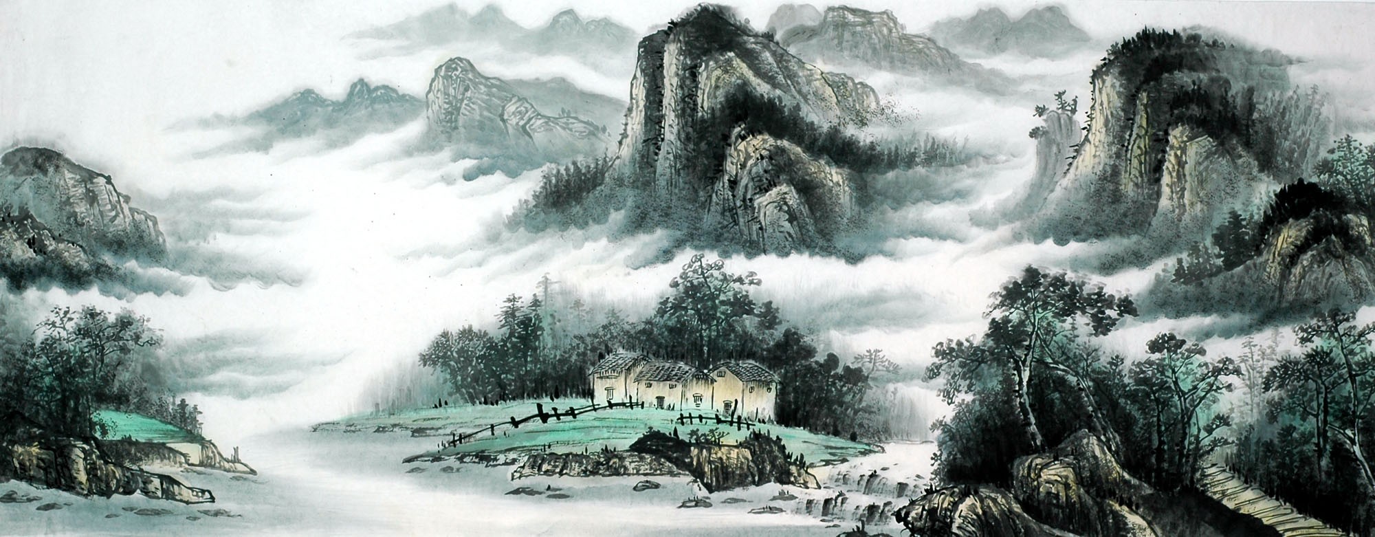 Chinese Landscape Painting - CNAG011614