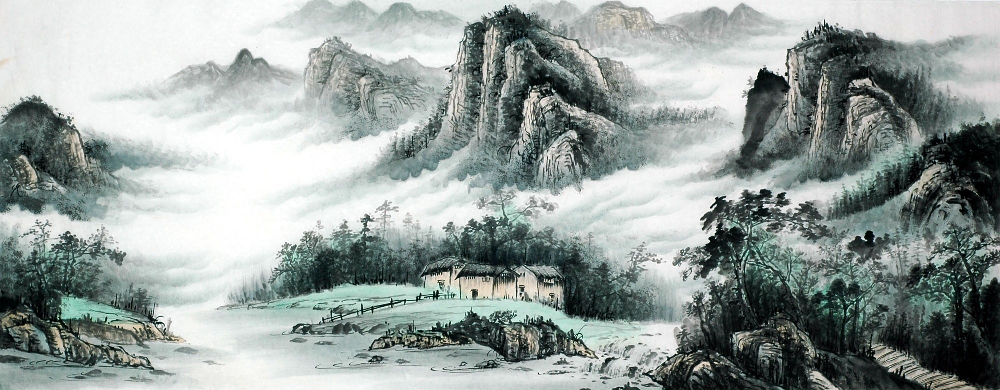 Chinese Landscape Painting - CNAG011615