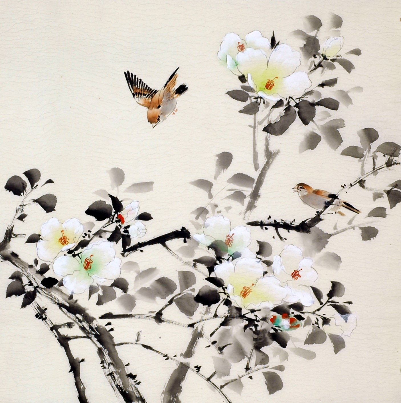 Chinese Flowers&Trees Painting - CNAG011625