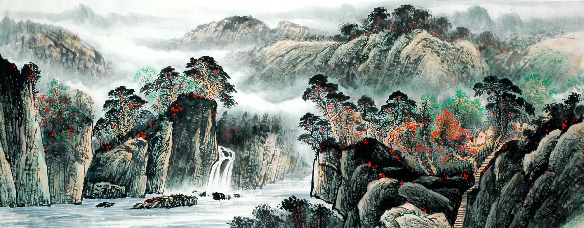 Chinese Landscape Painting - CNAG011635