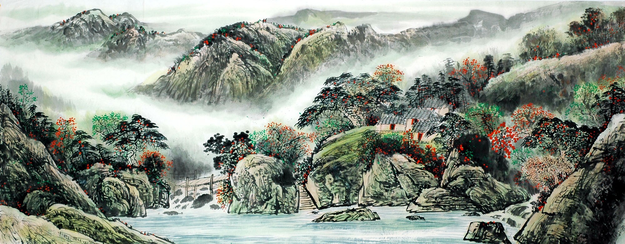 Chinese Landscape Painting - CNAG011637