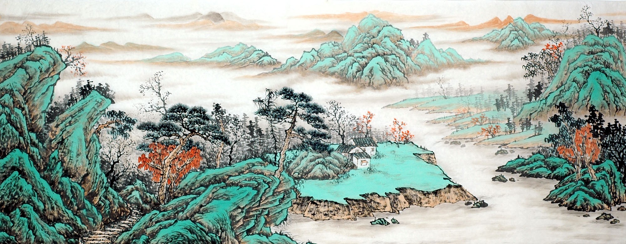 Chinese Landscape Painting - CNAG011666