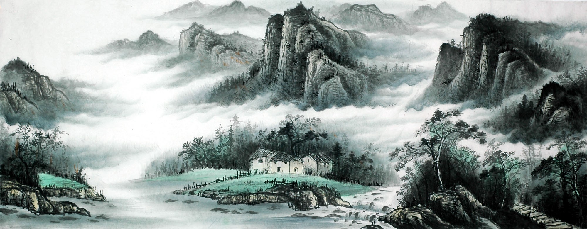 Chinese Landscape Painting - CNAG011667