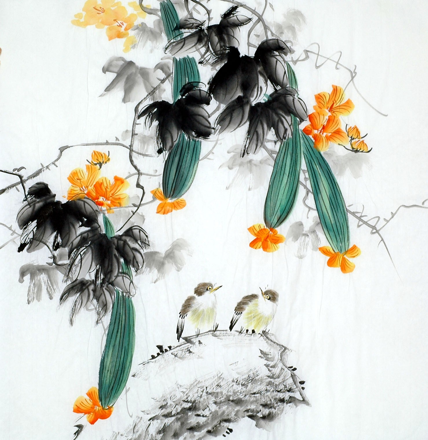 Chinese Flowers&Trees Painting - CNAG011693