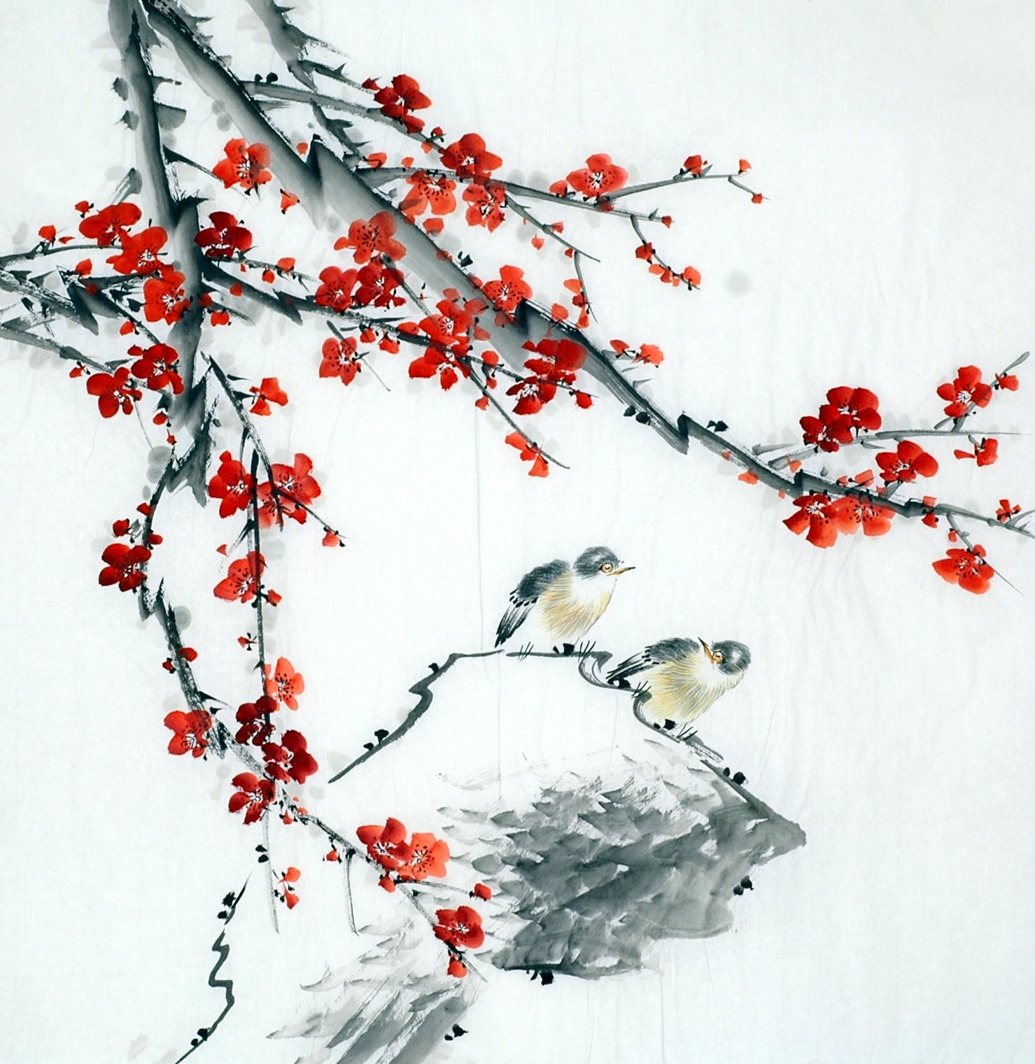 Chinese Flowers&Trees Painting - CNAG011694