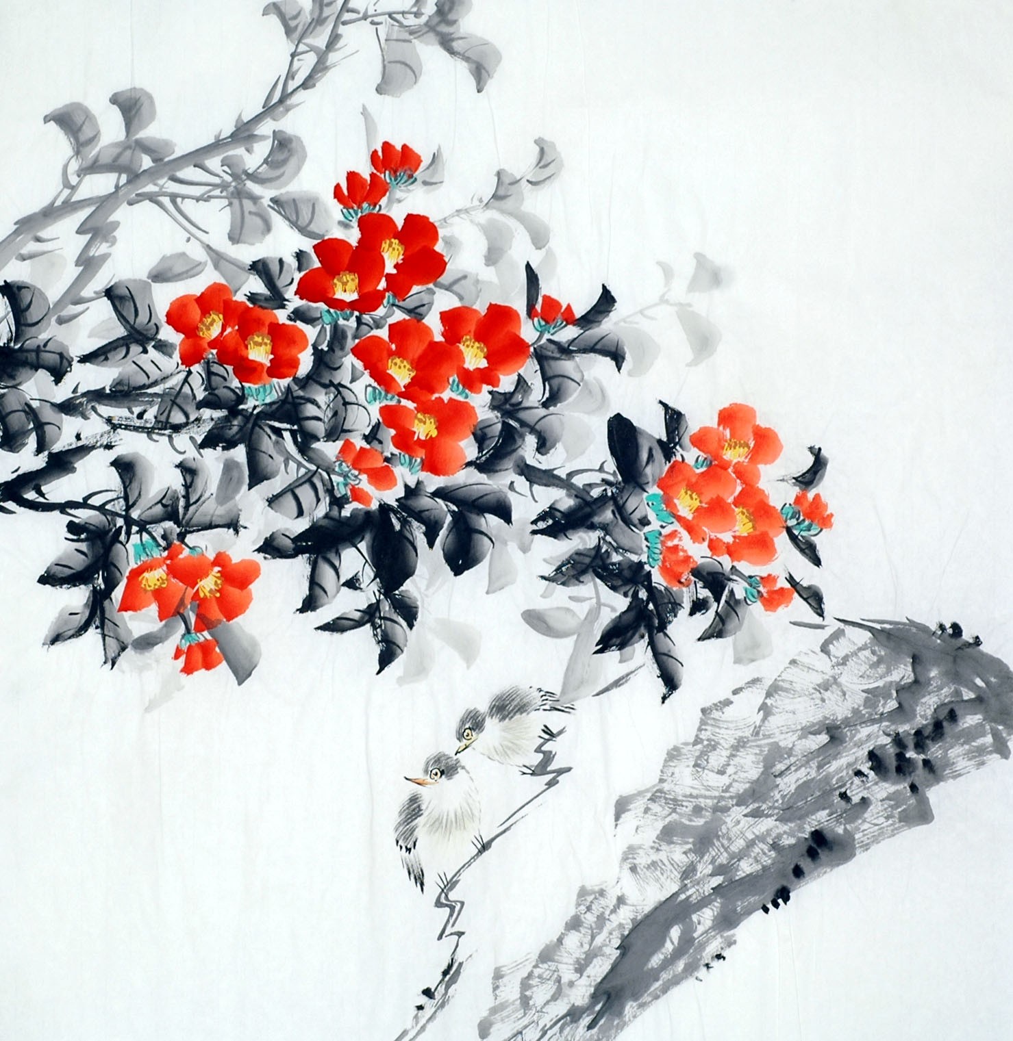 Chinese Flowers&Trees Painting - CNAG011708