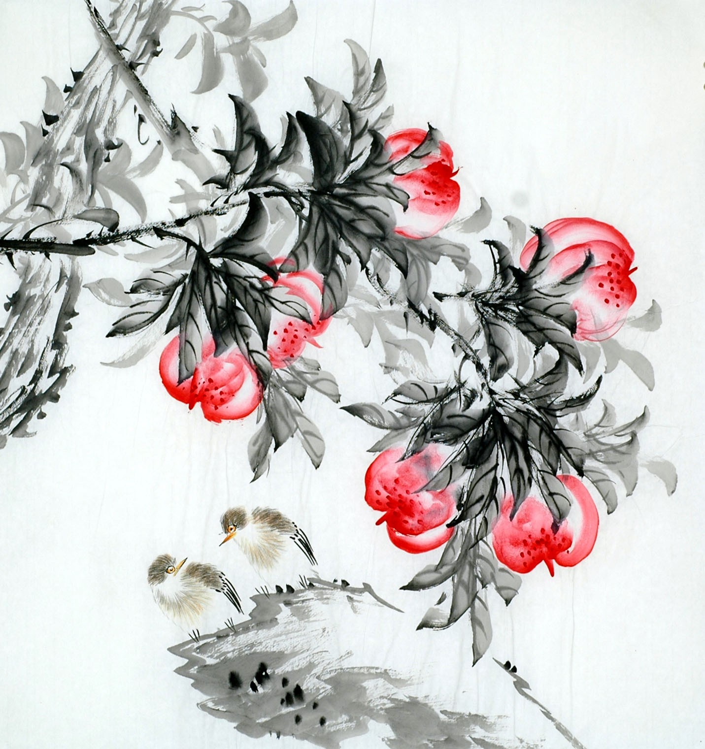 Chinese Flowers&Trees Painting - CNAG011711
