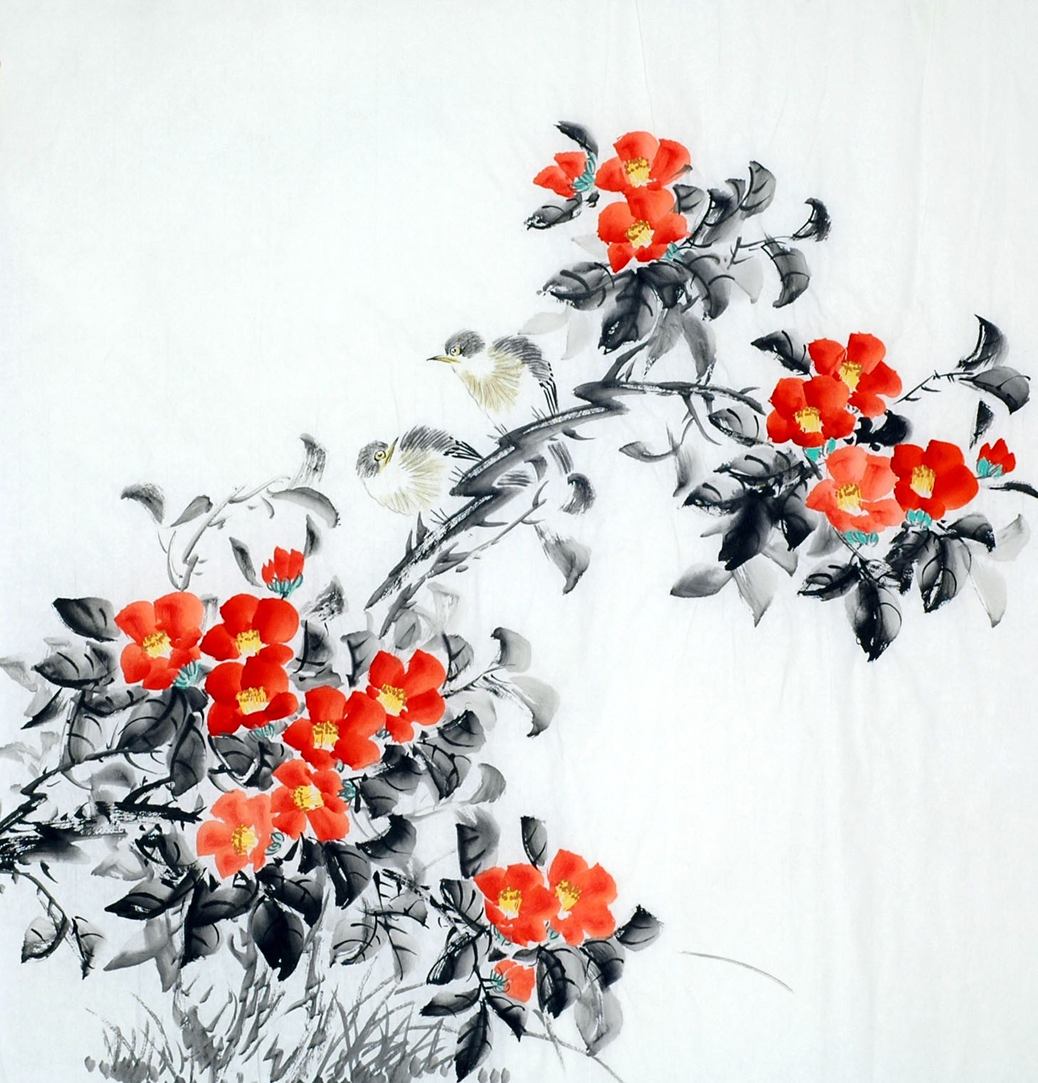 Chinese Flowers&Trees Painting - CNAG011713