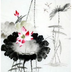Chinese Lotus Painting - CNAG011717