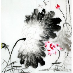 Chinese Lotus Painting - CNAG011718