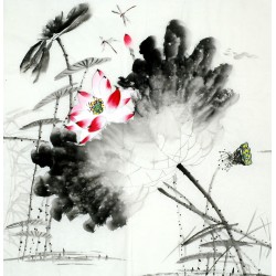 Chinese Lotus Painting - CNAG011721
