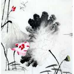 Chinese Lotus Painting - CNAG011722